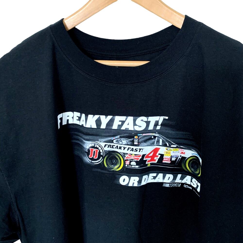 NASCAR Chase Authentics #4 T-Shirt Mens Sz 2XL Licensed Black Freaky Fast NEW